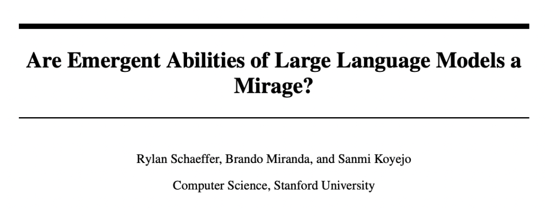 斯坦福：别太迷信大模型涌现能力，那是度量选择结果